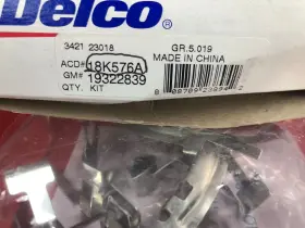18k576a Acdelco Rear Disc Brake Hardware Kit For Select 06-13 Chevy Corvette #3