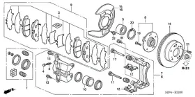 06455-sep-a00 Acura Genuine Shim Set Front