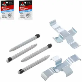 Epsadlink4137 Aftermarket Products 1980-85 Mercedes 240 280 E 300 D Front Brake Pad Caliper Spring Pin Kit And Lube #2