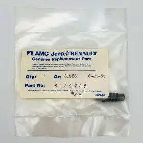 8129725 Amc Jeep Bleeder Screw For Rear Brakes Oem Nos 81-86 Cher Wag J10 J20