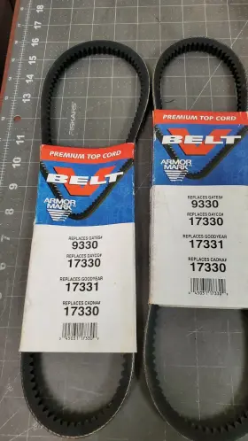 17331 Armormark 17330 Lot Of 2 Canda Armor Mark Fan Belts 9330 Z2s3 Box