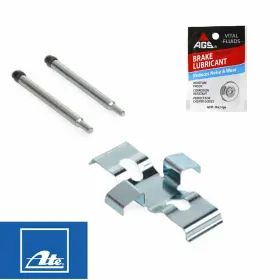 Epsadlink4131 Ate 80-85 Mercedes 280se 300sd 450 Sl 500 Sel Front Brake Caliper Pin Spring Kit #2