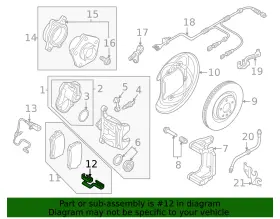 4k0-698-231-a Audi Genuine Disc Brake Anti-rattle Clip Set #2