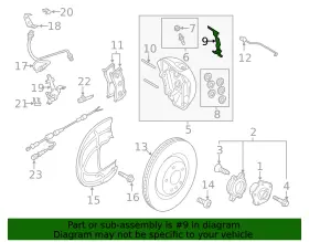 4ke-615-269 Audi Genuine Retainer Spring #2