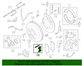 7l0-698-269 Audi Genuine Brake Pads Mount Kit #2