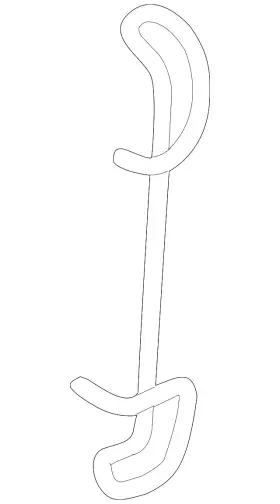 8j0-615-269 Audi Genuine Retainer Spring