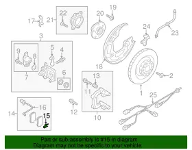 8r0-615-231 Audi Genuine Brake Pads Plate #2