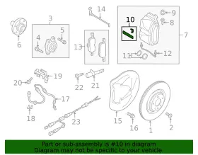 8w0-698-231 Audi Genuine Bleeder Valve Hardware Kit #2