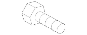 N-010-293-17 Audi Genuine Retaining Bracket Bolt