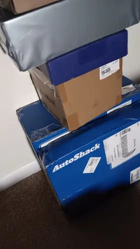 705-5535 Autoshack Cardboard Corrugated Rectangle Shipping Boxes Mixed Lot