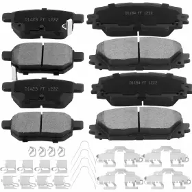 P1184-p1423 Autostar15 8x Front And Rear Ceramic Brake Pad For 2010-2019 Toyota Prius Plug-in 2012-2015 #2