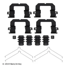 084-2180 Beck Arnley Frt Disc Brk Hwd Kit Beck/arnley
