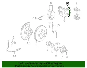 34-11-6-757-037 Bmw Genuine Disc Brake Anti-rattle Clip #2