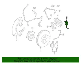 34-11-6-786-819 Bmw Genuine 2009-2019 Disc Brake Anti-rattle Clip #2