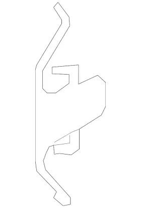 34-11-6-799-386 Bmw Genuine Disc Brake Anti-rattle Clip