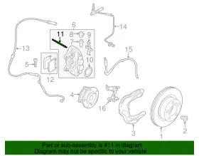 34-11-6-850-934 Bmw Genuine Disc Brake Pad Pin #2