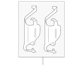 34-11-6-860-087 Bmw Genuine Brake Pads Retainer Spring