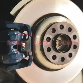 34-20-6-894-216 Bmw Cheapest Rest Hardware Kit Plate 34206894216 M Logo Brake Caliper #2