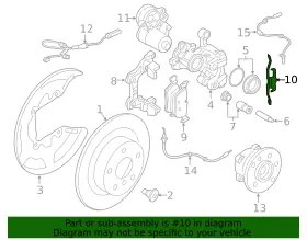34-20-6-895-373 Bmw Genuine Disc Brake Anti-rattle Clip #2