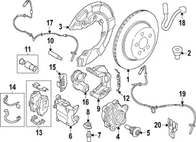 34-20-8-843-080 Bmw Genuine Bracket Retainer Clip