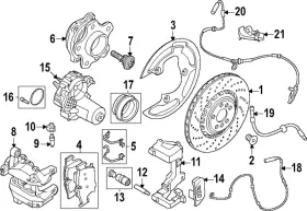 Bmw 34-20-8-843-084 Genuine Carrier Retainer Clip
