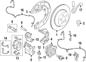 Bmw 34-20-8-852-760 Genuine Brake Pads Retainer Clip