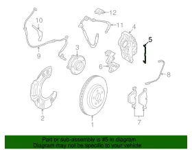 34116784185 Bmw Genuine Disc Brake Anti-rattle Clip #2