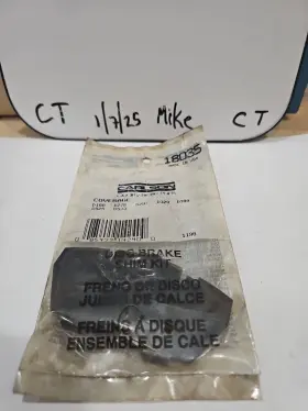 18035 Carlson Disk Brake Shim Kit