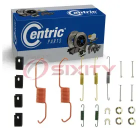 Sx-eww5 Centric Parts Rear Drum Brake Hardware Kit For 1990-2007 Honda Accord 2.3l 2.4l L4 Ke