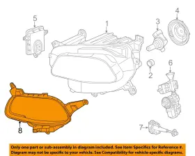68196389aa Chrysler Oem 14-18 Cherokee Headlamp Components-filler Panel