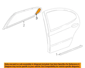 Pb90dx9ad Chrysler Oem 98-04 300m Rear Door Interior Trim-sail Panel