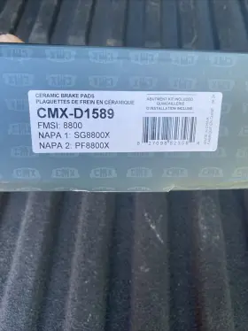 Cmx-d1589 Cmx - Transit Auto Front Ceramic Disc Brake Pads For Dodge Grand Caravan Chrysler Journey #2