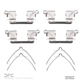 340-59040 Dfc For Acura/honda 2009-2020 Brake Hardware Kit Front Dynamic Friction Warranty