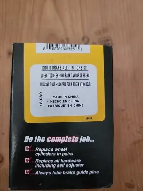 Hw17410 Dorman Drum Brake All-in-one Kit Product Number #3