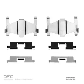 340-59051 Dynamic Friction For Honda/suzuki 1984-1994 Brake Hardware Kit Rear Warranty