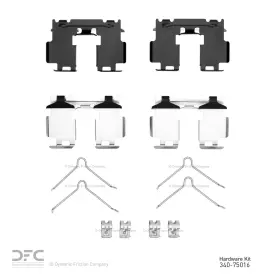 340-75016 Dynamic Friction For Lexus/toyota 2006-2018 Brake Hardware Kit Rear Warranty