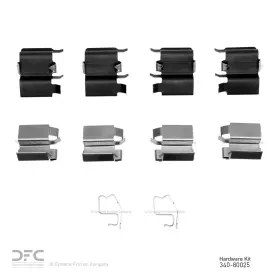 340-80025 Dynamic Friction For Mazda 1999-2001 Brake Hardware Kit Front 1 Year Warranty