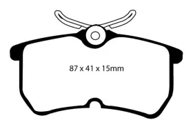 Dp31218c Ebc Redstuff Rear Brake Pads - Fits 13 Ford Fiesta St