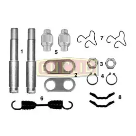 E-3374hd Euclid Drum Brake Hardware Kit Trailer Axle 12.25 Inch #2