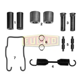 E-5306 Euclid Drum Brake Hardware Kit Trailer Axle 12.25 Inch