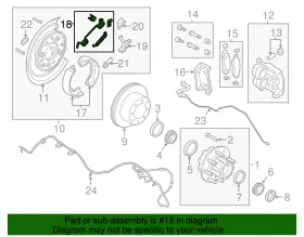 5c3z-2069-aa Ford Genuine Park Brake Shoes Retainer Kit #2