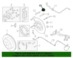 Al3z-4a263-a Ford New Oem Rear Disc Brake Caliper Noise Damper Al3z4a263a F-150 Ranger 10-11 #3