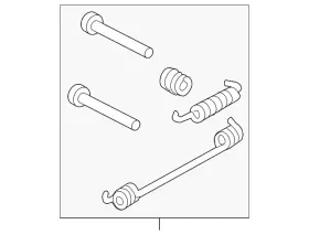 Bksoe-3 Ford Genuine Motorcraft Drum Brake Shoe Spring Kit Bksoe-3 Ford Genuine Motorcraft Drum Brake Shoe Spring Kit