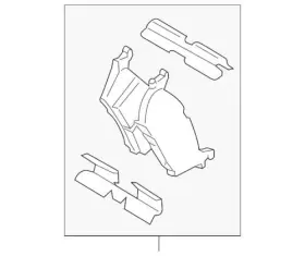 Ford Fl3z-2200-e New Oem Kit Brake Lining Rear 2015-2020 F-150