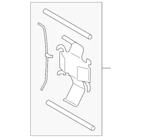 Ford Fr3z-2068-b Genuine Disc Brake Anti-rattle Clip