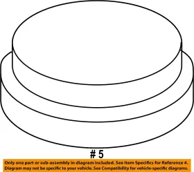 6e5z2162aa Ford Oem 06-12 Fusion Cowl Components On Dash Panel-filler Cap #2