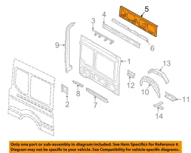 Bk3z6151212e Ford Oem 15-18 Transit-350 Side Panel-roof Rail Right