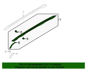 Fb5z7855114ad Ford Oem 16-19 Explorer Roof Trim-roof Rail