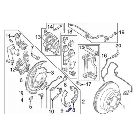 Pc3z-2041-a Ford Genuine Parking Brake Adjuster