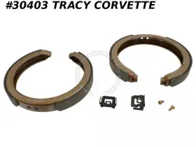 12455801 General Motors 1997-2013 Rear Parking / Emergency Brake Shoes - Set Of 2